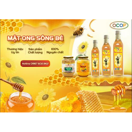 Mật Ong Sông Bé (Chai 250ml)