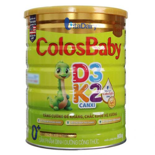 Sữa Bột ColosBaby Gold D3K2 0+ Lon 800gr (0-12 Tháng)