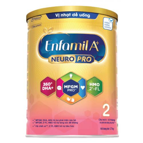 Sữa Bột Enfamil A+ NeuroPro 2 Lon 1.7kg (6-12 Tháng)