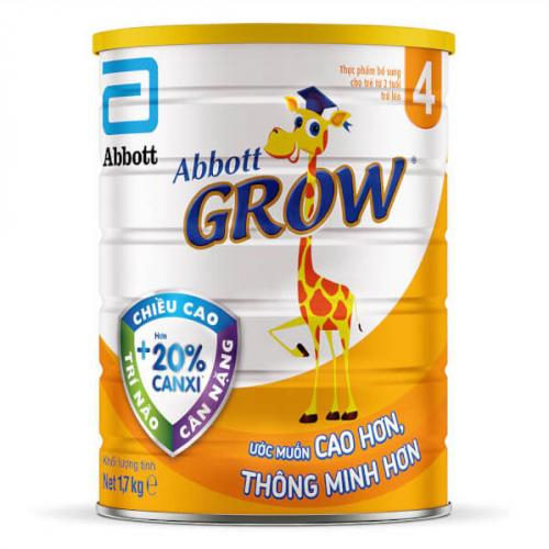 Sữa Bột Abbott Grow 4 Lon 1.7kg (2 Tuổi Trở Lên)