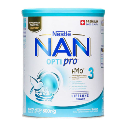 Sữa Nan Nga Optipro Số 3 Lon 800gr (Trên 12 Tháng)